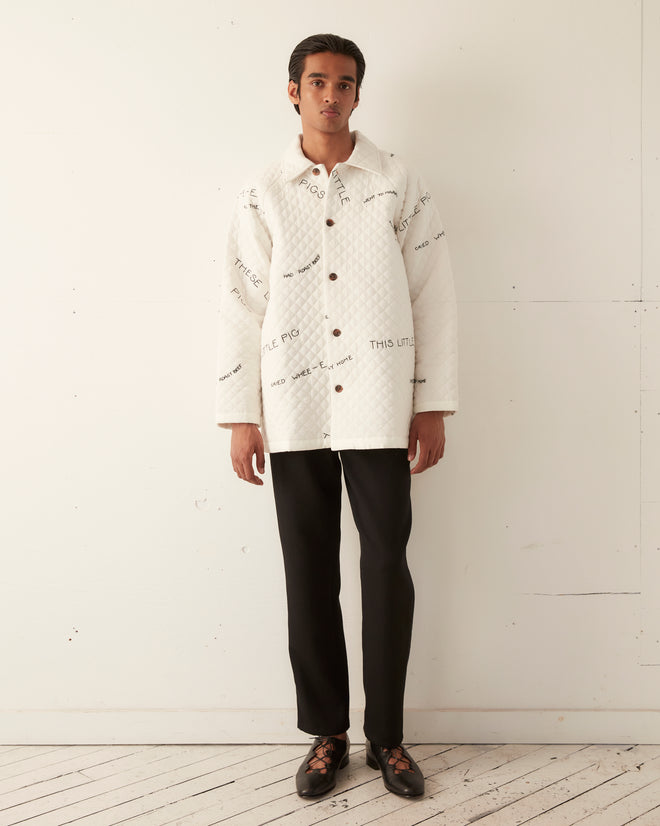 Quilted Little Pigs Jacket OUTERWEAR BODE New York