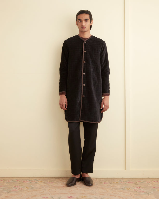 Quilted Velvet Liner Coat OUTERWEAR BODE New York