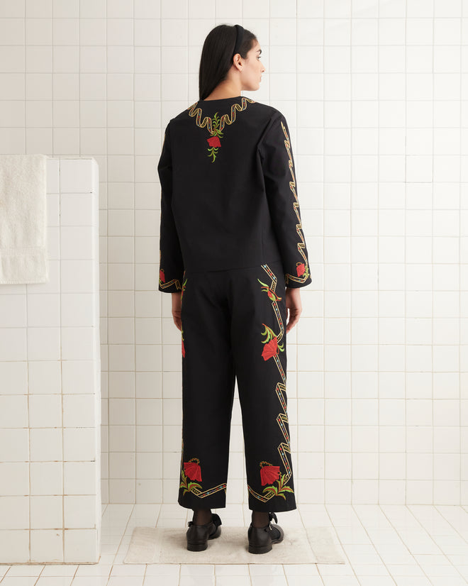 Ribboned Hollyhock Jacket WOMENS JACKETS BODE New York