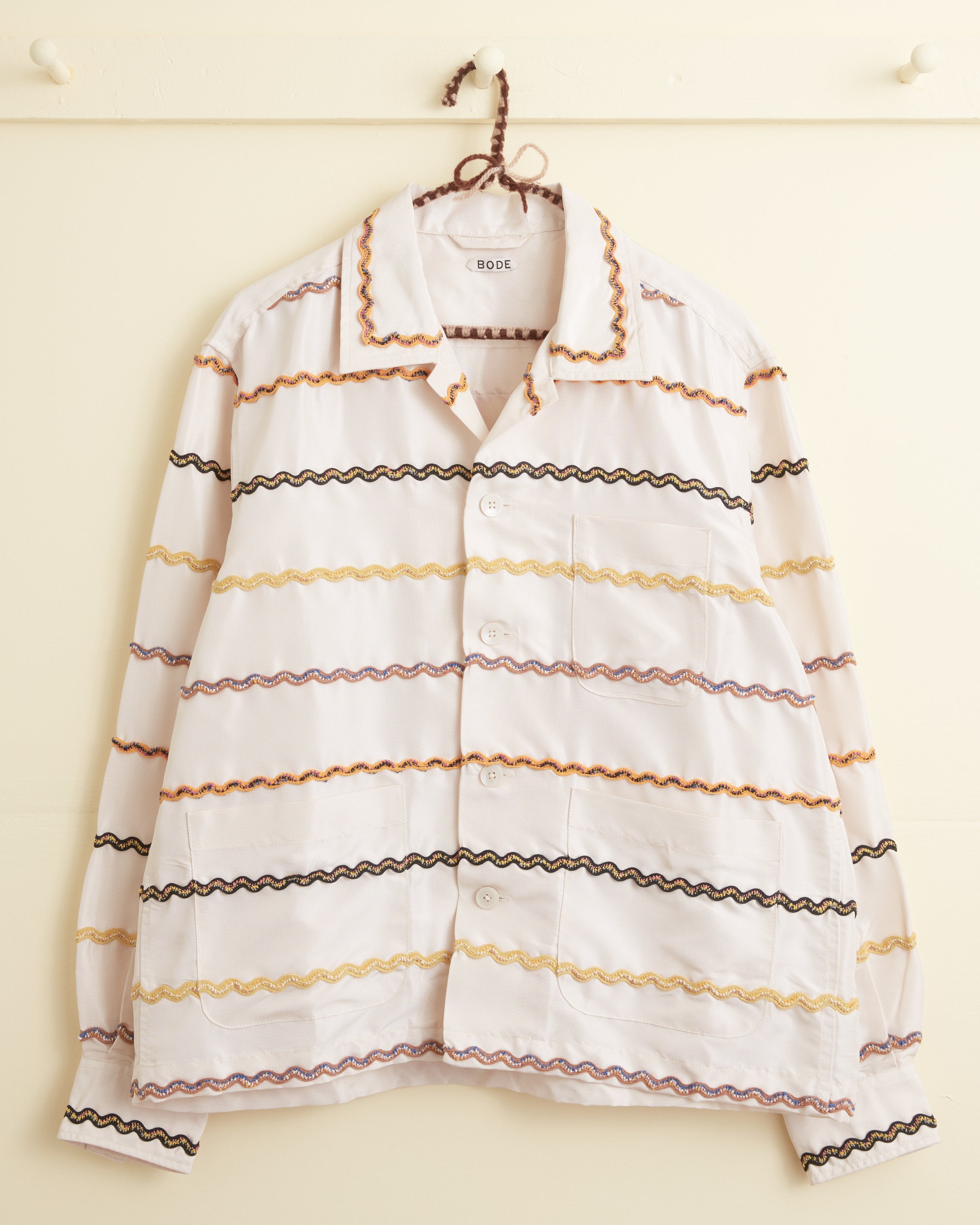 Rickrack Stripe Long Sleeve Shirt – BODE
