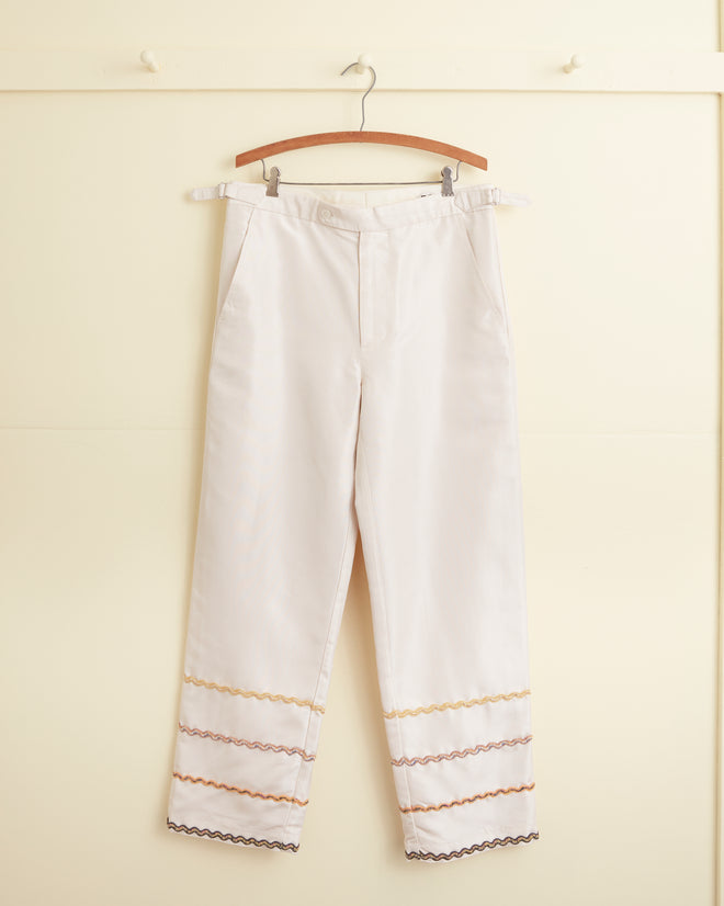 Rickrack Stripe Trousers MENS TROUSERS BODE New York