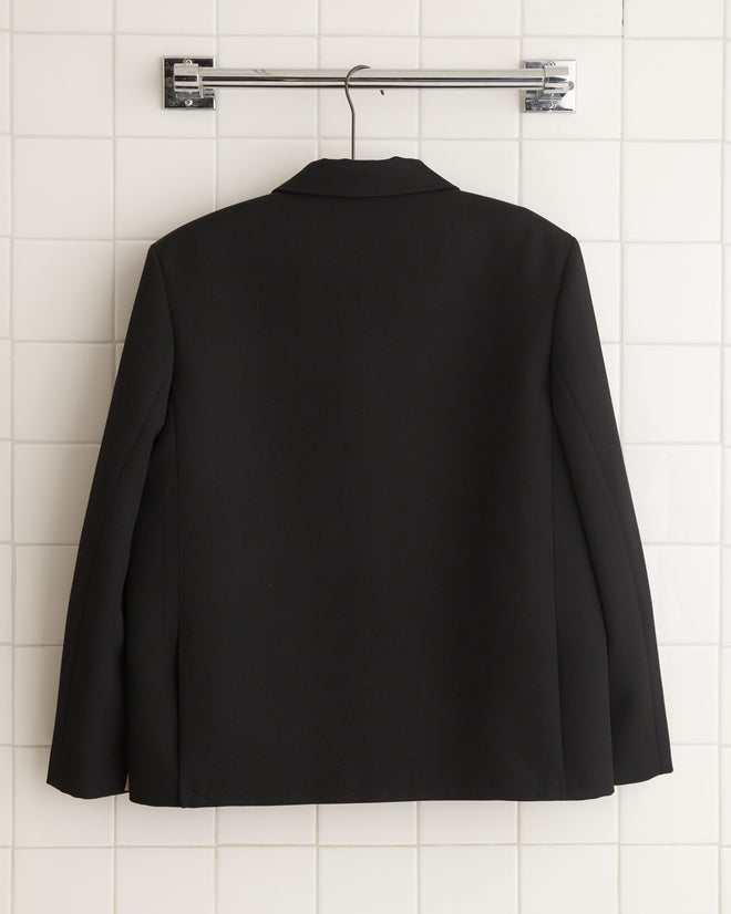 Riding Twill Lillian Jacket - Black WOMENS SUIT JACKETS BODE New York
