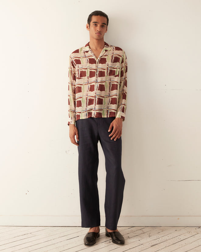 Ripple Plaid Long Sleeve Shirt SHIRT BODE New York