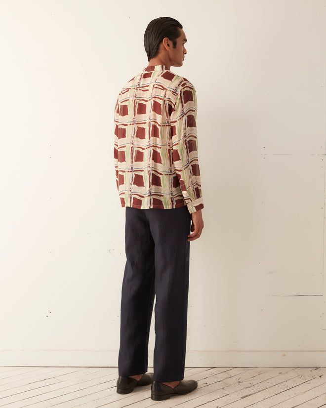 Ripple Plaid Long Sleeve Shirt SHIRT BODE New York