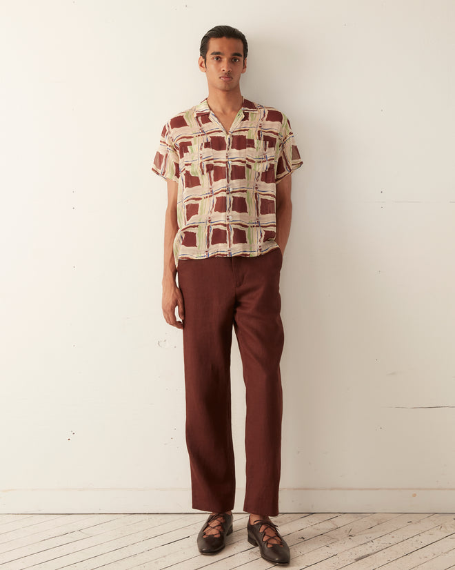 Ripple Plaid Short Sleeve Shirt SHIRT BODE New York
