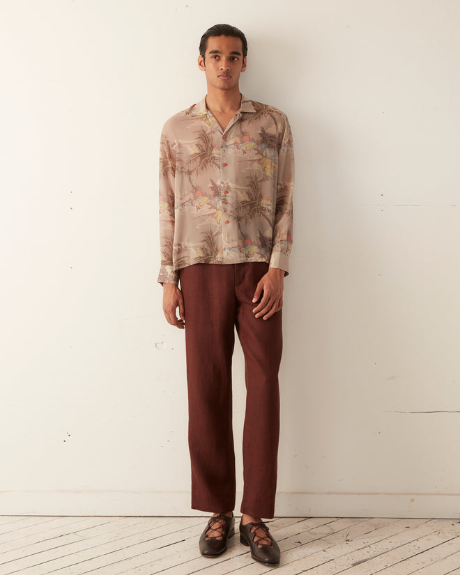 Riviera Print Long Sleeve Shirt SHIRT BODE New York
