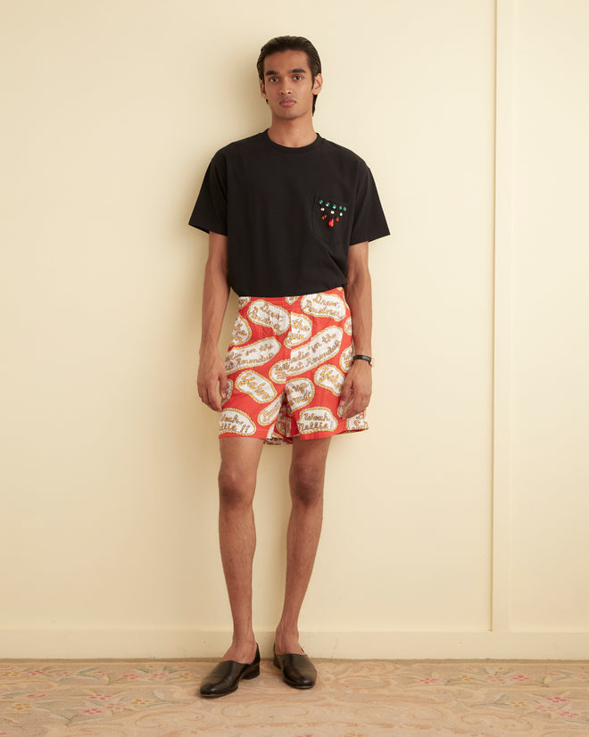 Rodeo Slogans Shorts SHORTS BODE New York