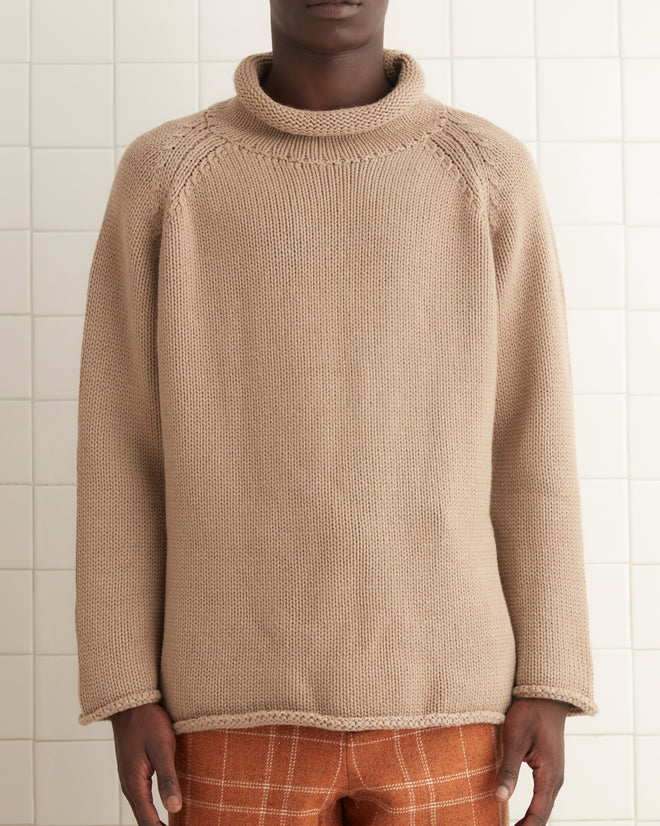 Cashmere Rollneck - Oatmeal KNITWEAR BODE New York