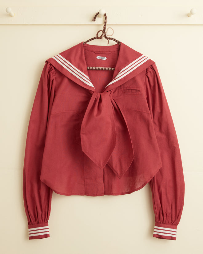Seafarer Shirt - Red SHIRTS BODE New York