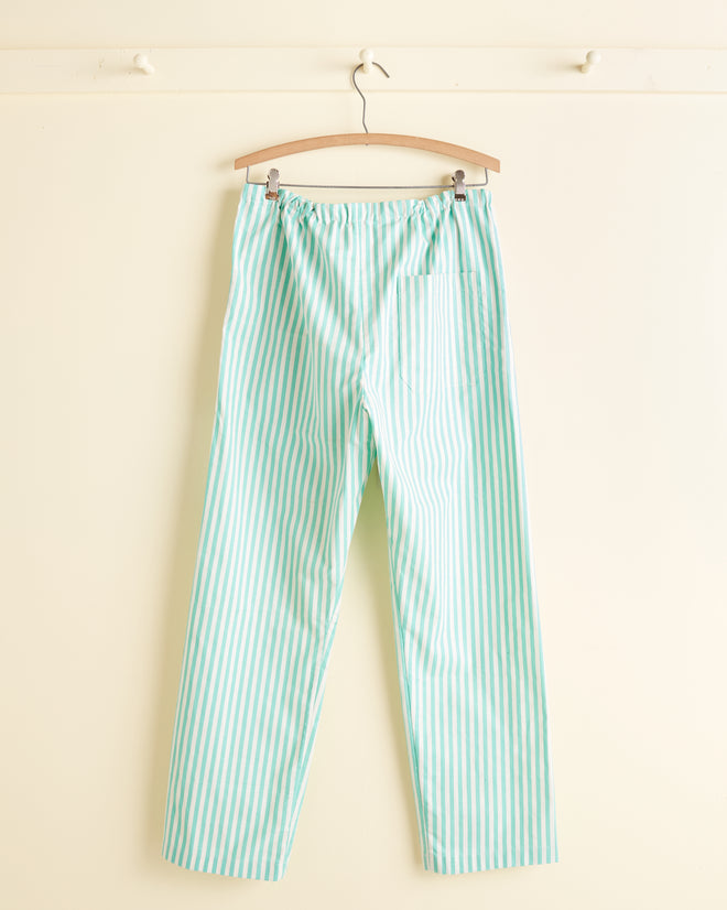 Seafoam Stripe Pajama Pant - XS