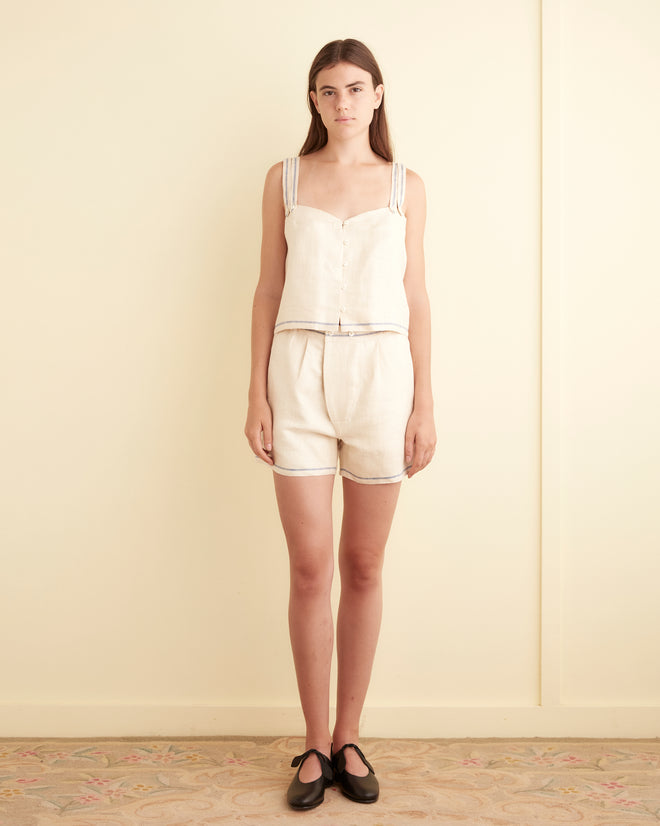 Seascape Cream Top OOAK TOP BODE New York