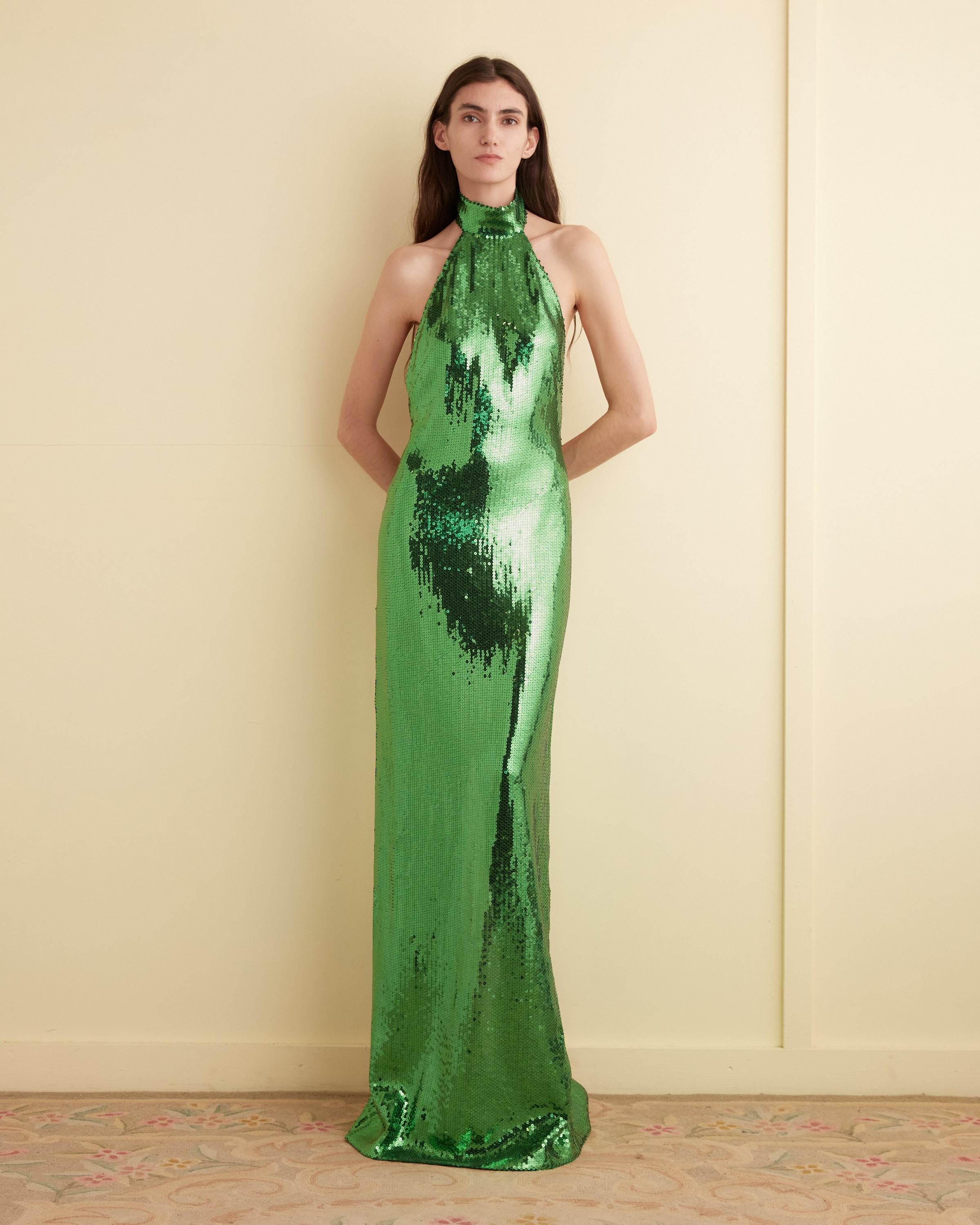 Sequined Siren Gown 6 / Green Sequined Siren Gown 6 / Green