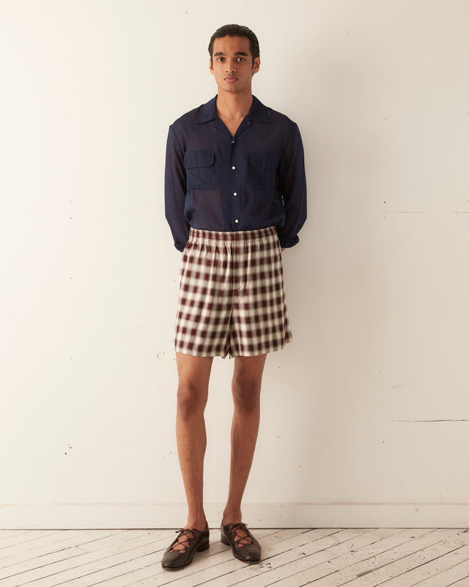 Shadow Plaid Rugby Shorts SHORTS BODE New York