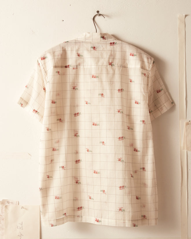 Sheer Camel Short Sleeve Shirt SHIRT BODE New York
