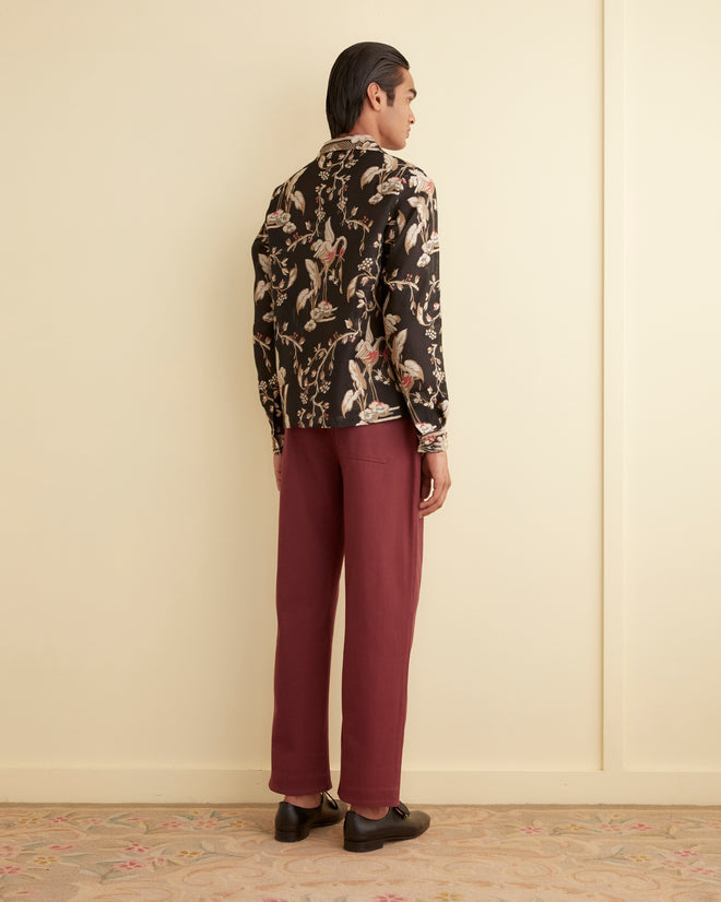 Sheer Cranes Long Sleeve Shirt SHIRT BODE New York