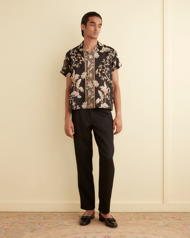 Sheer Cranes Short Sleeve Shirt SHIRT BODE New York