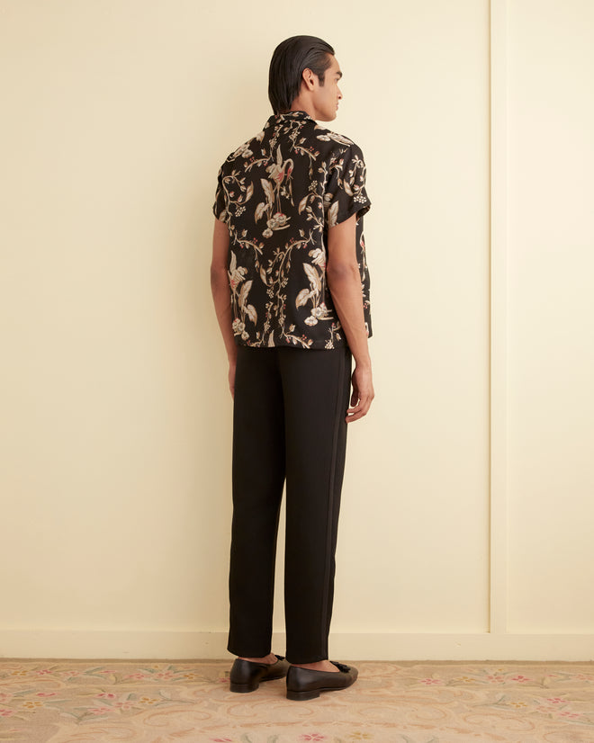 Sheer Cranes Short Sleeve Shirt SHIRT BODE New York