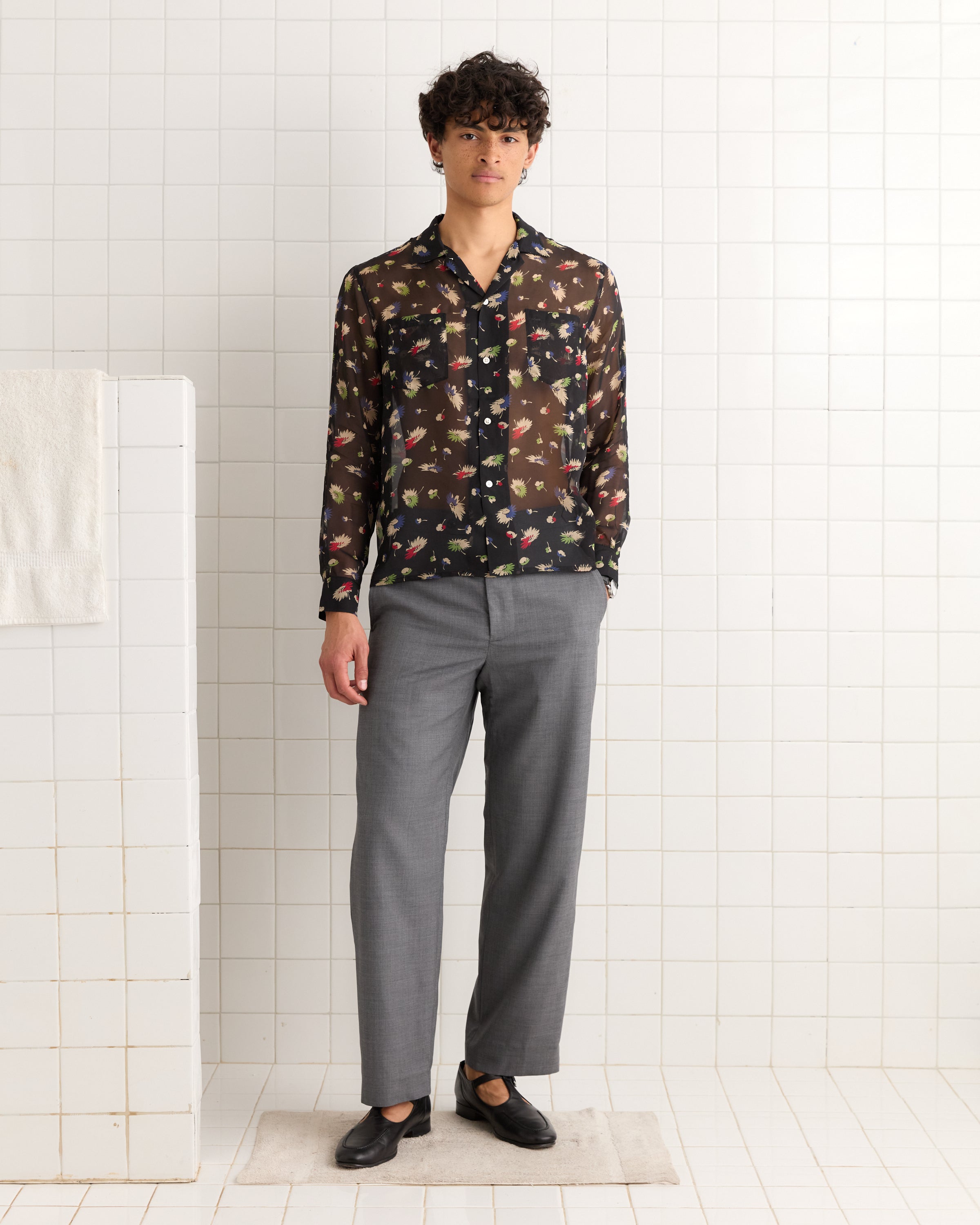 Sheer Midnight Daisy Shirt – BODE
