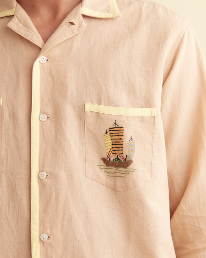 Ship Appliqué Long Sleeve Shirt SHIRT BODE New York