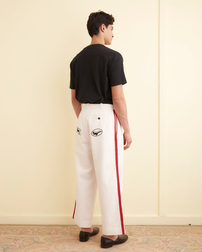 Skunk Tail Patch Trousers MENS TROUSERS BODE New York