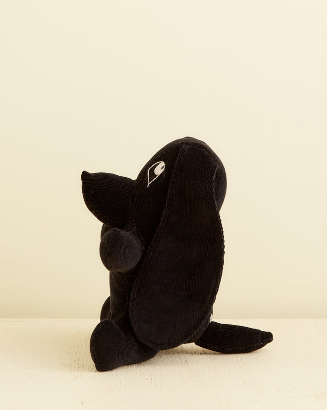 Midnight Corduroy Stuffed Dog OOAK MISC BODE New York