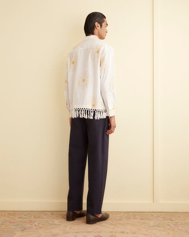 Soleil Fringe Long Sleeve Shirt SHIRT BODE New York