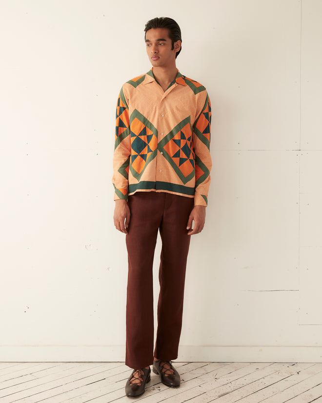 Star Quilt Long Sleeve Shirt Shirts BODE New York