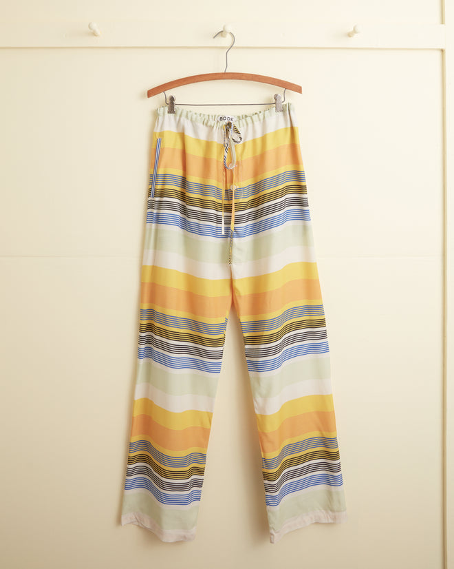 Sunset Stripe Pajama Pants MENS TROUSERS BODE New York