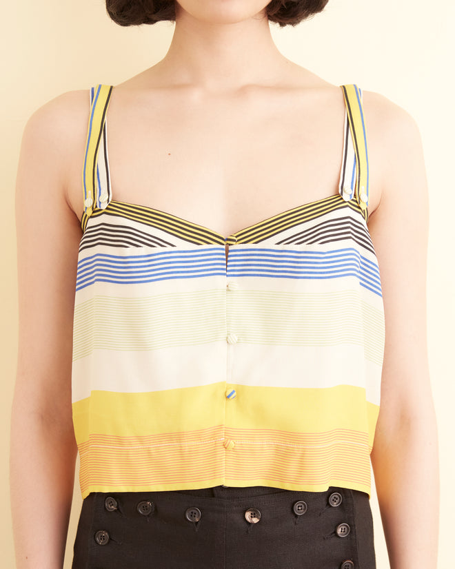 Sunset Stripe Tank WOMENS TOPS BODE New York