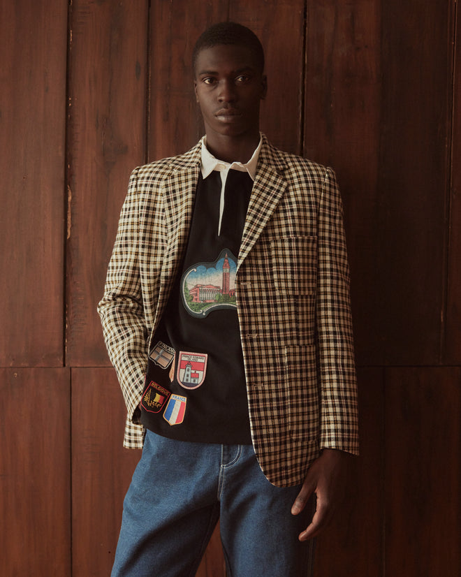 Pelican Plaid Suit Jacket - 42 OOAK JACKET BODE New York