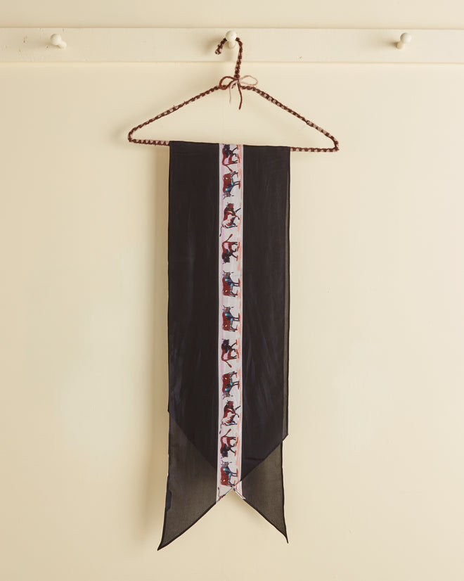 Taureau Neckerchief - Black SCARF BODE New York