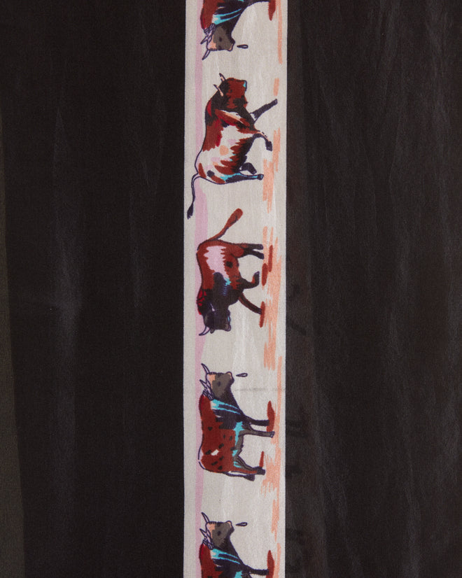 Taureau Neckerchief - Black SCARF BODE New York