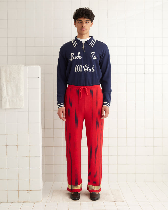 Treble Plaid Joggers KNITWEAR BODE New York