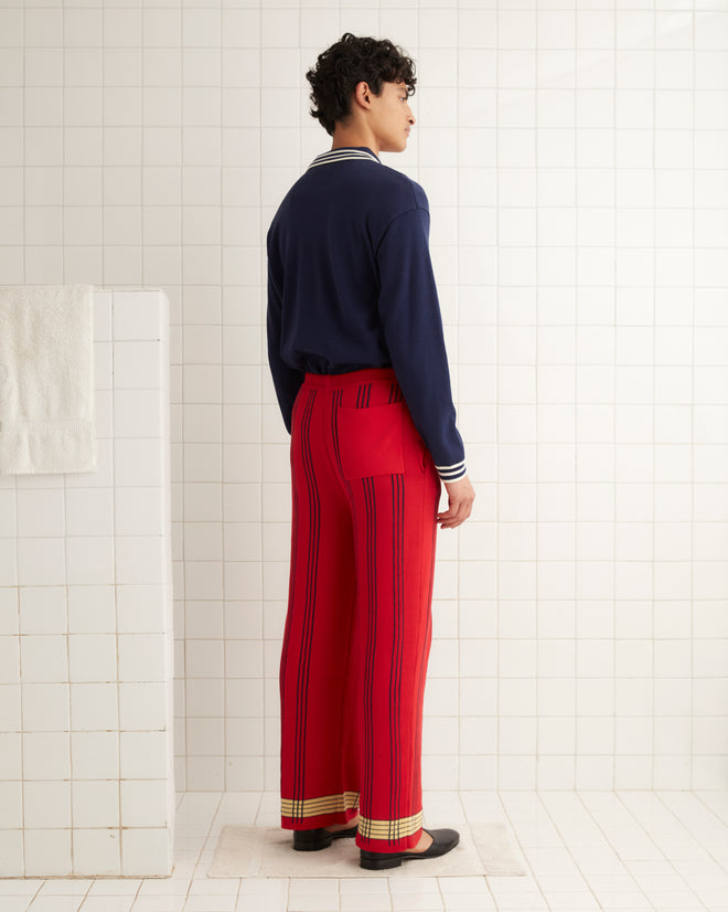 Treble Plaid Joggers KNITWEAR BODE New York
