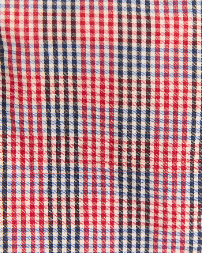 Tri-Color Check Shorts