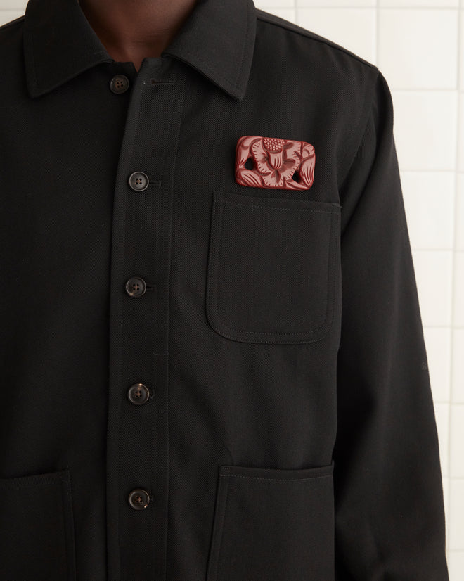 Twill Franck Jacket - Black OUTERWEAR BODE New York