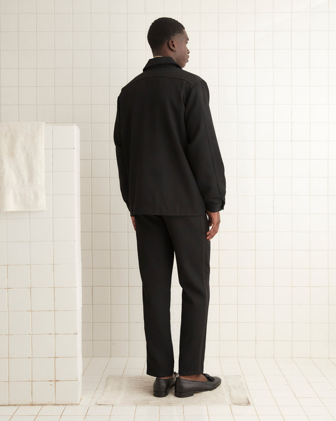 Twill Franck Jacket - Black OUTERWEAR BODE New York