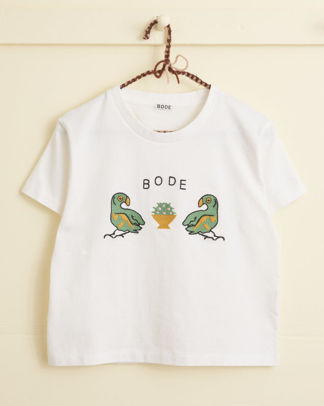 Twin Parakeet Tee WOMENS CUT AND SEW BODE New York