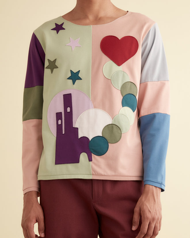 Vista Long Sleeve Shirt CUT AND SEW BODE New York