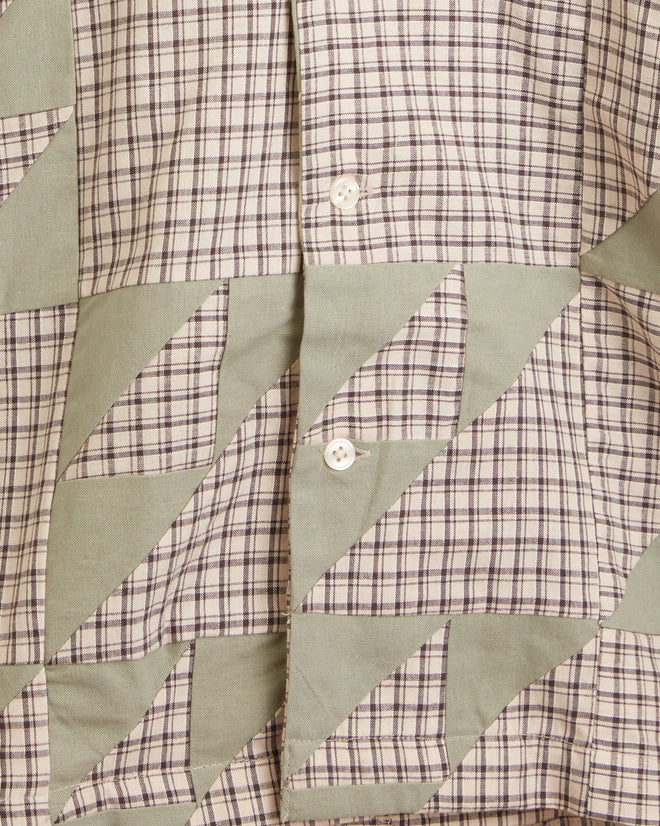 Wandering Lover Quilt Long Sleeve Shirt - Mint SHIRTS BODE New York