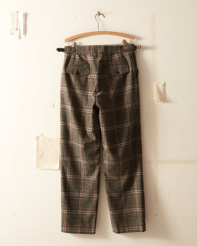 Weimaraner Plaid Trousers - 30