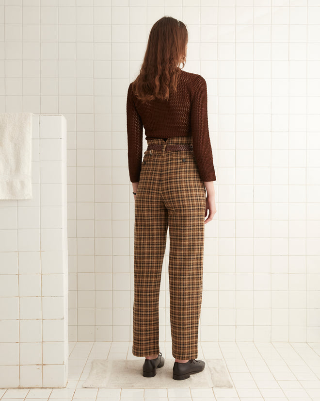 Willows Pullover - Brown WOMENS KNIT TOPS BODE New York