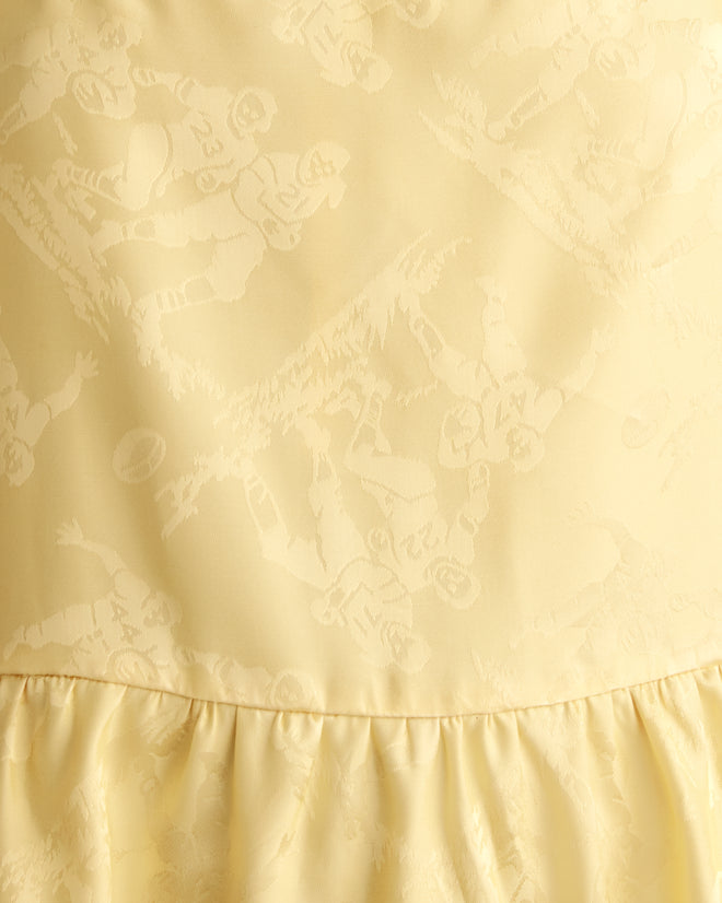 Football Jacquard Jumpsuit - Yellow WOMEN JUMPSUIT BODE New York