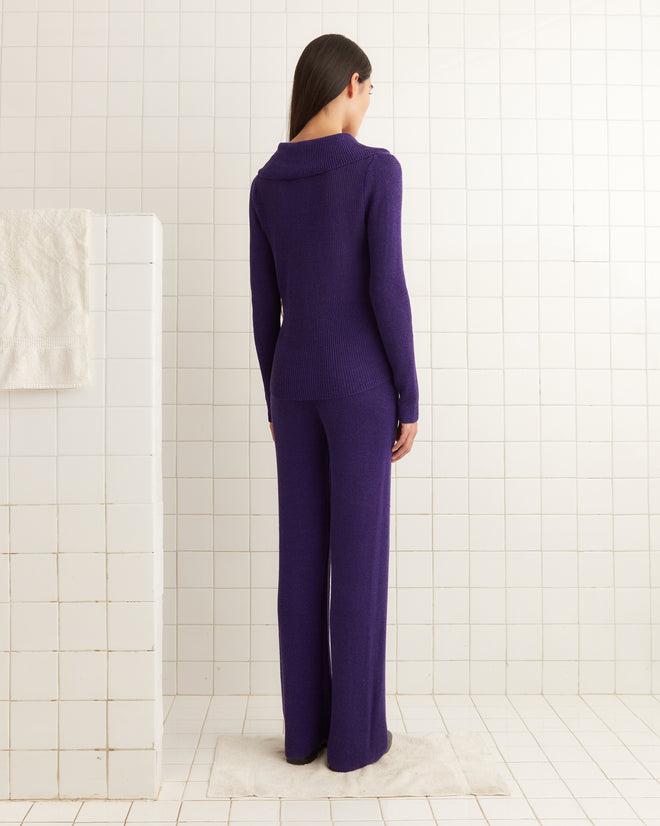 Quincy Joggers - Purple WOMENS KNIT BOTTOMS BODE New York