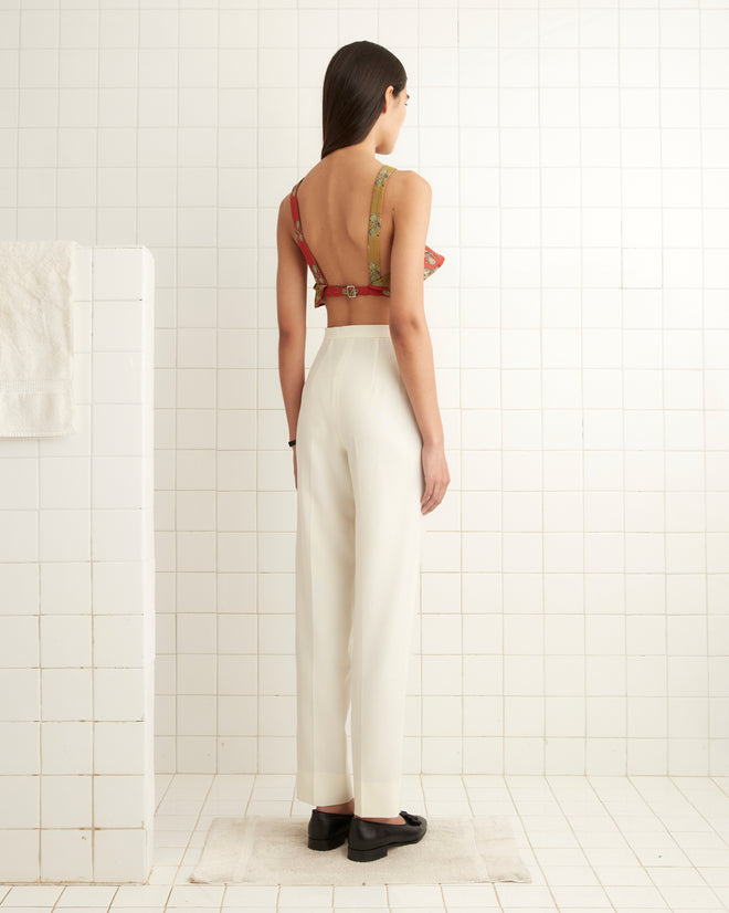 Tennis Court Bra UNDERPINNINGS BODE New York