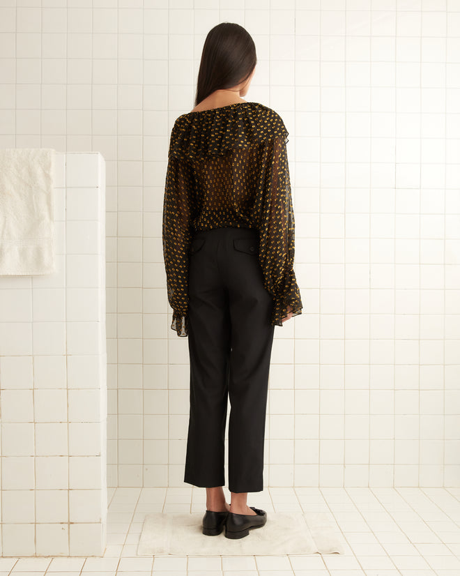 Stadium Dot Blouse WOMENS TOPS BODE New York