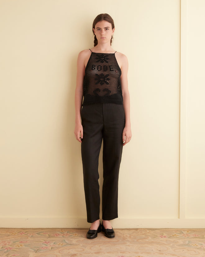 Mansfield Tank - Black WOMENS KNIT TOPS BODE New York