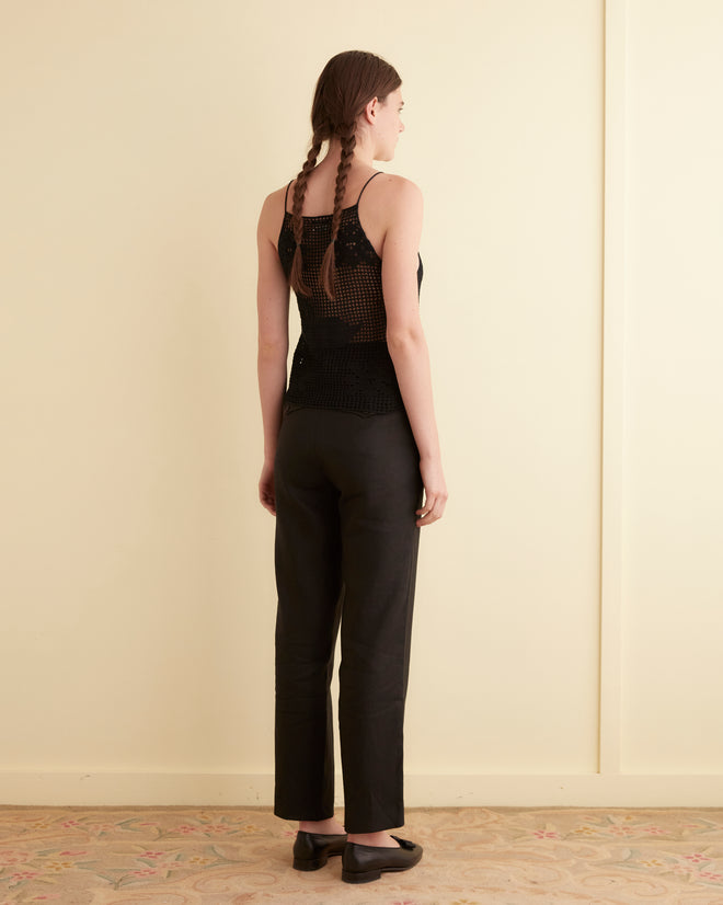 Mansfield Tank - Black WOMENS KNIT TOPS BODE New York