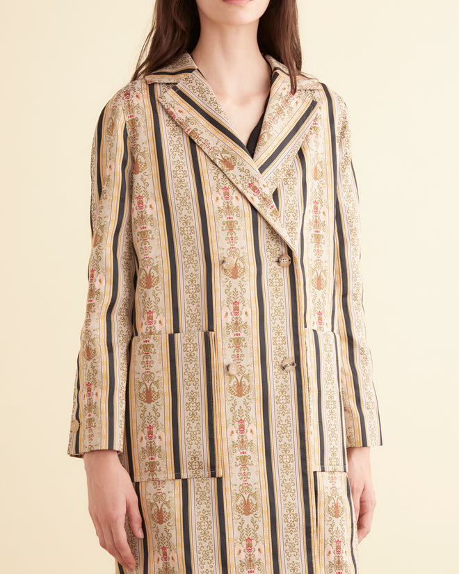 Floret Brocade Coat WOMENS OUTERWEAR BODE New York