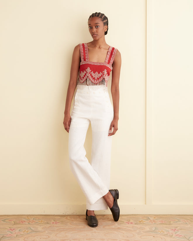 Amrita Fringe Top WOMENS TOPS BODE New York